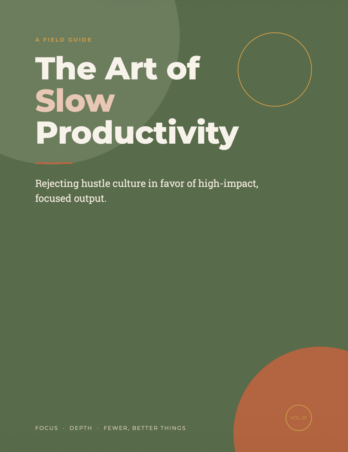The Art of Slow Productivity